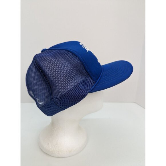 Go Knights ! Graphic Logo Men Blue Wide Brim Mesh Back Adj Snapback Cap Hat - Picture 4 of 8